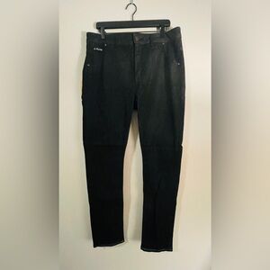 Dark-wash recycled jeans